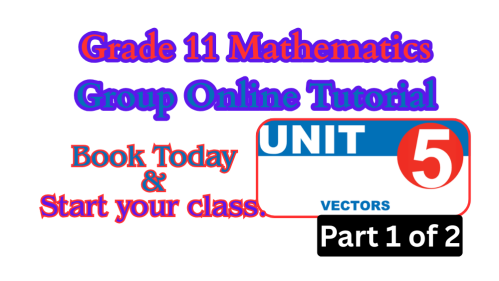 Grade 11 Mathematics &ndash; Unit 5 Part 1: Vectors (Intro to Cross Product)